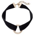 Apt. 9&reg; Double Strand Velvet Circle Choker Necklace, Women's, Black