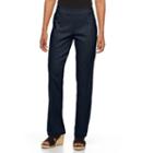 Petite Napa Valley Slimming Solution Straight-leg Dress Pants, Women's, Size: 16 Petite, Blue (navy)
