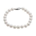 18k Gold Aa Akoya Cultured Pearl Bracelet (7.5-8 Mm), Women's, Size: 7