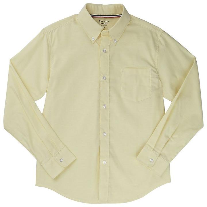 Boys 4-20 French Toast School Uniform Oxford Button-down Dress Shirt, Size: 6, Yellow