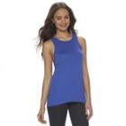 Juniors' So&reg; High Neck Slub Tank Top, Girl's, Size: Large, Dark Blue