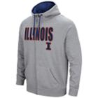 Men's Campus Heritage Illinois Fighting Illini Full-zip Hoodie, Size: Medium, Grey (charcoal)