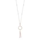 Lc Lauren Conrad Circle & Tassel Pendant Necklace, Women's, Blue