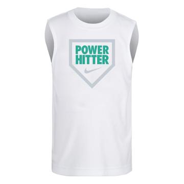 Boys 4-7 Nike Power Hitter Baseball Tank Top, Size: 7, White