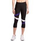 Women's Jockey Sport Zig-zag Midrise Capri Leggings, Size: Large, Blue