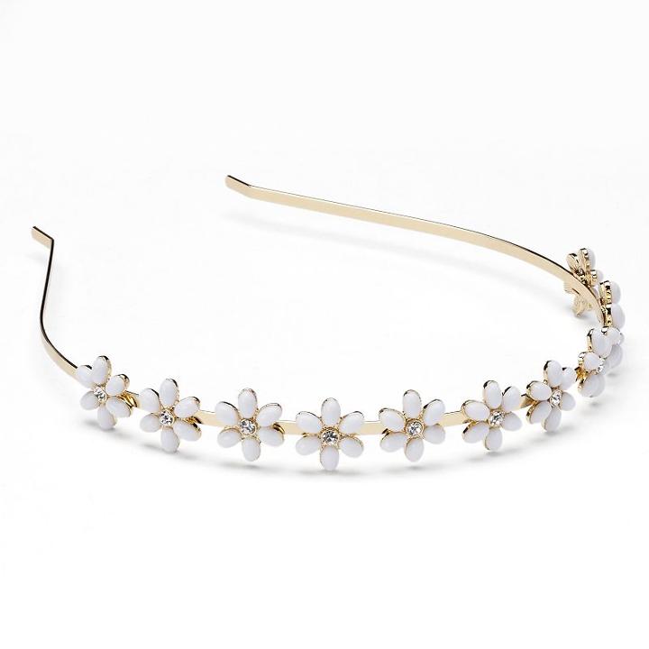 Lc Lauren Conrad White Flower Headband, Women's