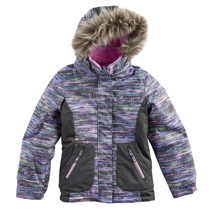 Girls 4-16 Free Country Digital Dash Heavyweight Jacket, Size: 10-12, Med Grey