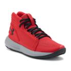 Under Armour Torch Mid Grade School Boys' Basketball Shoes, Size: 4, Red