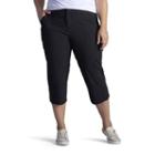 Plus Size Lee Benson Cargo Capris, Women's, Size: 25 - Regular, Black