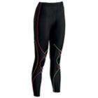 Women's Cw-x Expert Coolmax Compression Running Tights, Size: Medium, Black Rainbow