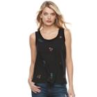 Women's Juicy Couture Sequin Tank, Size: Xs, Black
