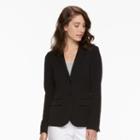 Women's Apt. 9&reg; Notch Collar Blazer, Size: 2, Black