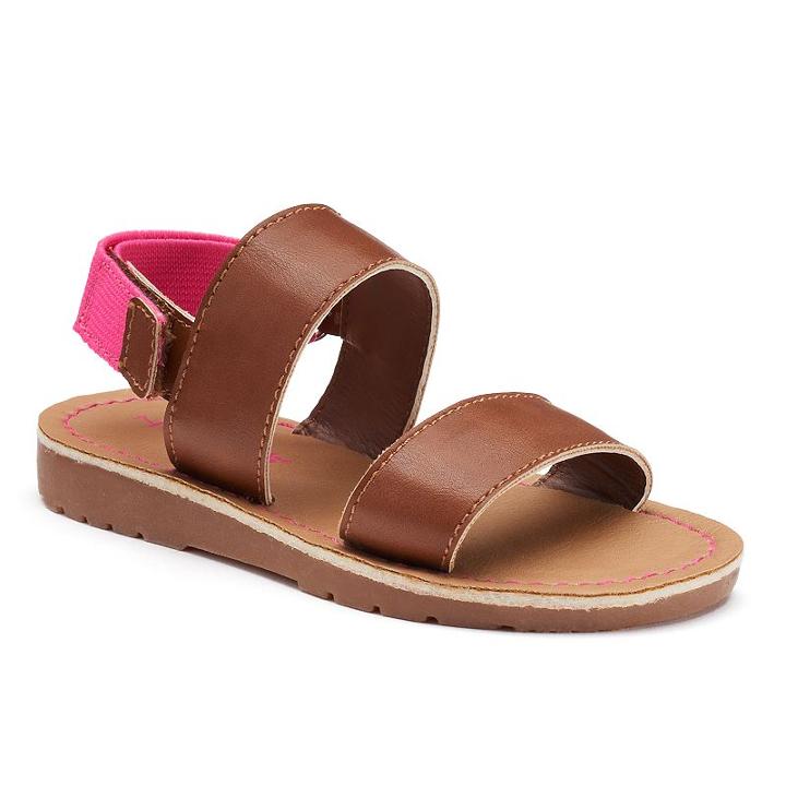 Carter's Violetta Toddler Girls' Sandals, Girl's, Size: 10 T, Lt Brown