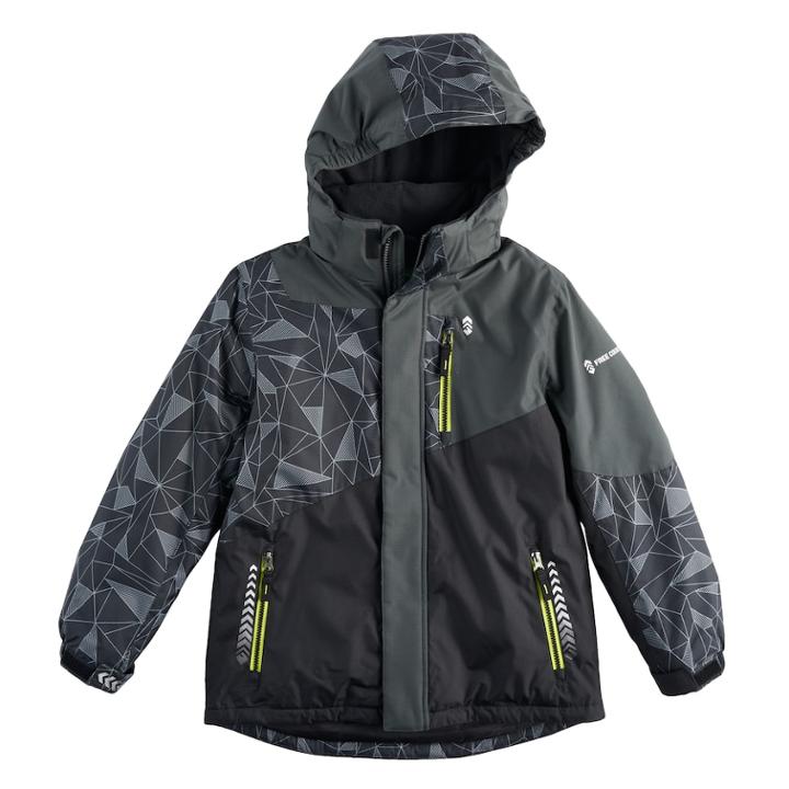 Boys 8-20 Free Country Boarder Jacket, Size: Xl, Black