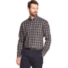 Men's Arrow Heritage Classic-fit Plaid Twill Button-down Shirt, Size: Small, Black