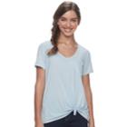 Juniors' So&reg; Oversized Pocket Tee, Teens, Size: Small, Light Blue
