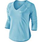 Women's Nike Court Pure Tennis Top, Size: Xs, Blue Other