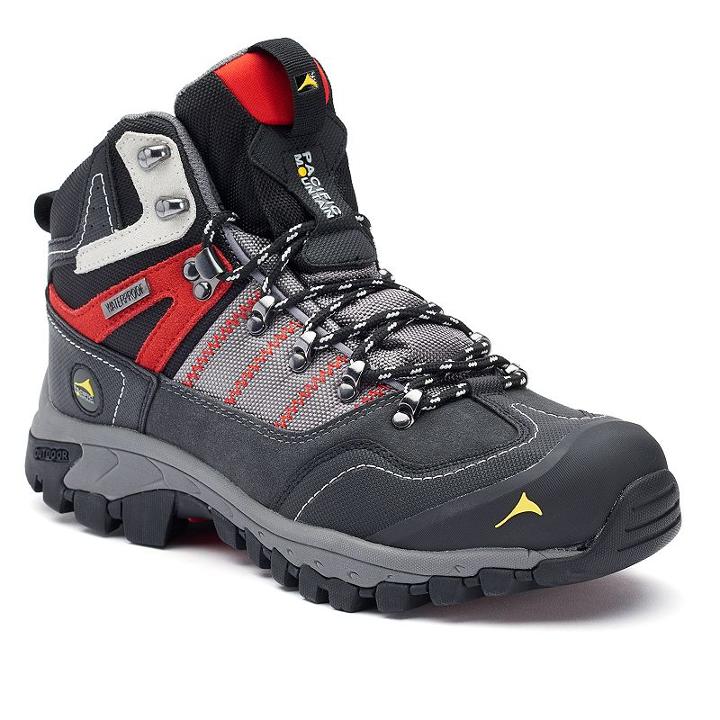 Pacific Mountain Ascend Men's Waterproof Hiking Boots, Size: Medium (11), Red