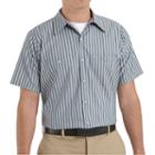Red Kap, Big & Tall Classic-fit Striped Button-down Work Shirt, Men's, Size: Xxl Tall, Multicolor