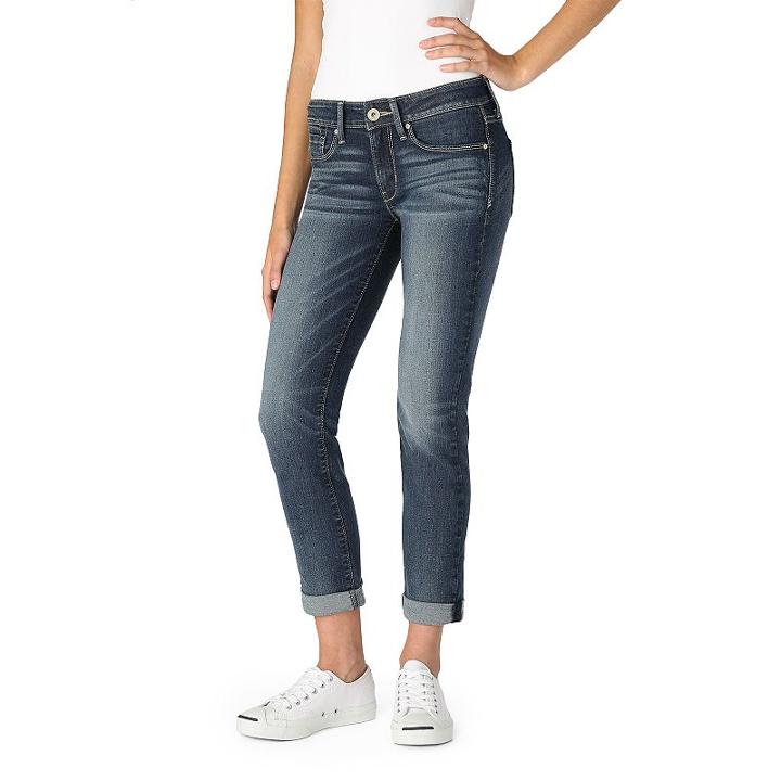 Juniors' Denizen From Levi's Ripped Boyfriend Jeans, Teens, Size: 3, Blue