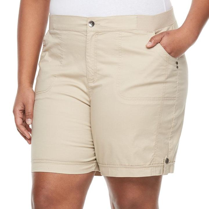 Plus Size Croft & Barrow&reg; Utility Short, Women's, Size: 20 W, Lt Beige