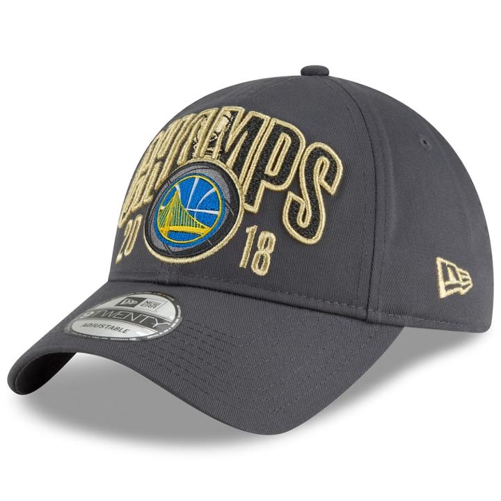 Adult New Era Golden State Warriors 2018 Nba Finals Champions 9twenty Adjustable Cap, Men's, Gray