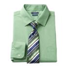 Men's Croft & Barrow&reg; Classic-fit Stretch-collar Dress Shirt And Patterned Tie Boxed Set, Size: M-32/33, Green