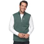 Men's Croft & Barrow&reg; Classic-fit Outdoor Fleece Vest, Size: Large, Dark Green
