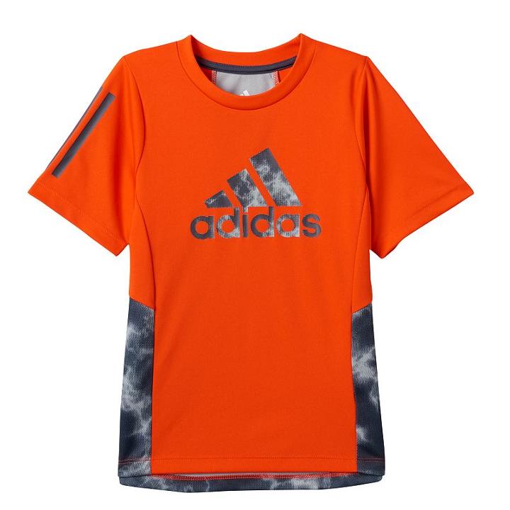 Boys 4-7x Adidas Lightening Print Color-block Tee, Size: 7