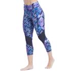 Women's Marika Kendall Remix Reversible Ankle Leggings, Size: Small, Pink Other