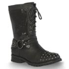 Gia-mia Sequin Chic Women's Dance Moto Boots, Girl's, Size: 9, Black