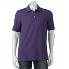 Men's Croft & Barrow&reg; True Comfort Classic-fit Pique Performance Polo, Size: Medium, Drk Purple