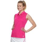 Women's Fila Sport&reg; Space-dye Sleeveless Golf Polo, Size: Small, Med Pink