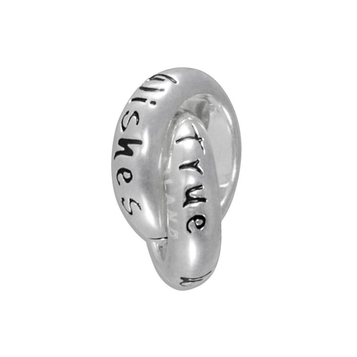 Disney Sterling Silver Wishes Come True Interlocking Circle Bead, Women's, Grey