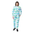 Men's Opposuits Slim-fit Flaminguy Suit & Tie Set, Size: 38 - Regular, Ovrfl Oth