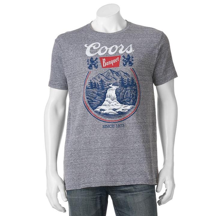 Men's Coors Tee, Size: Medium, Grey Other