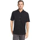 Men's Van Heusen Classic-fit Oasis Crosshatch Button-down Shirt, Size: Xxl, Black