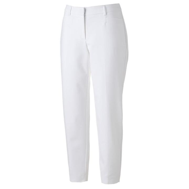 Women's Dana Buchman Ankle Pants, Size: 10, White