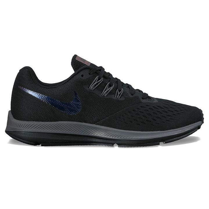 Nike Zoom Winflo 4 Women's Running Shoes, Size: 9, Black