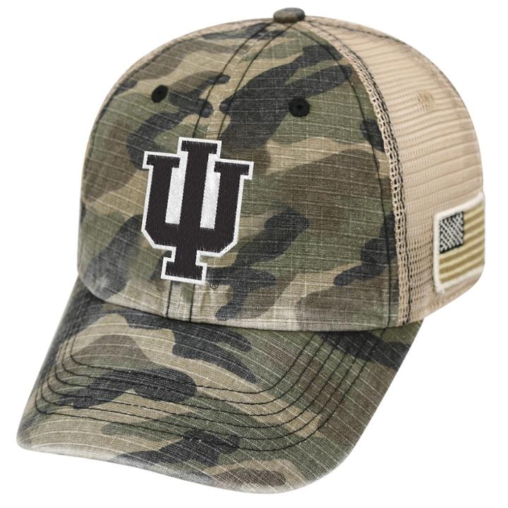 Adult Top Of The World Indiana Hoosiers Declare One-fit Cap, Men's, Green Oth