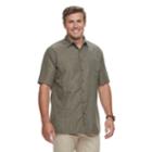 Big & Tall Croft & Barrow&reg; Regular-fit Microfiber Woven Easy-care Button-down Shirt, Men's, Size: Xxl Tall, Green