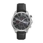 Pulsar Men's On The Go Leather Solar Chronograph Watch - Pz6023, Black