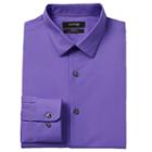 Men's Apt. 9&reg; Extra-slim Solid Stretch Dress Shirt, Size: 15.5-32/33, Med Purple