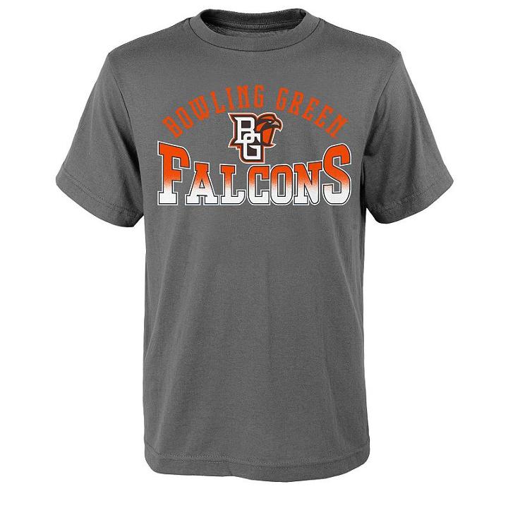 Boys 8-20 Bowling Green Falcons Fade Tee, Boy's, Size: M(10-12), Grey (charcoal)