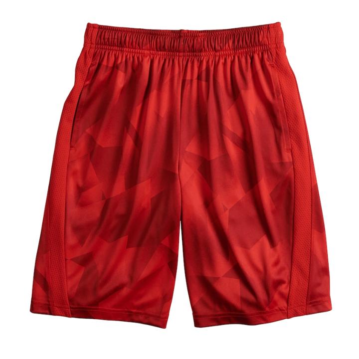 Boys 8-20 Tek Gear&reg; Dry Tek Print Shorts, Size: S(8), Red