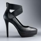 Simply Vera Vera Wang Caladium Women's High Heels, Size: Medium (9.5), Black