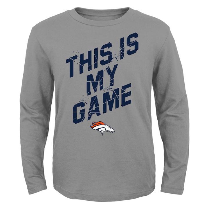 Boys 4-7 Denver Broncos My Game Tee, Size: S 4, Gray