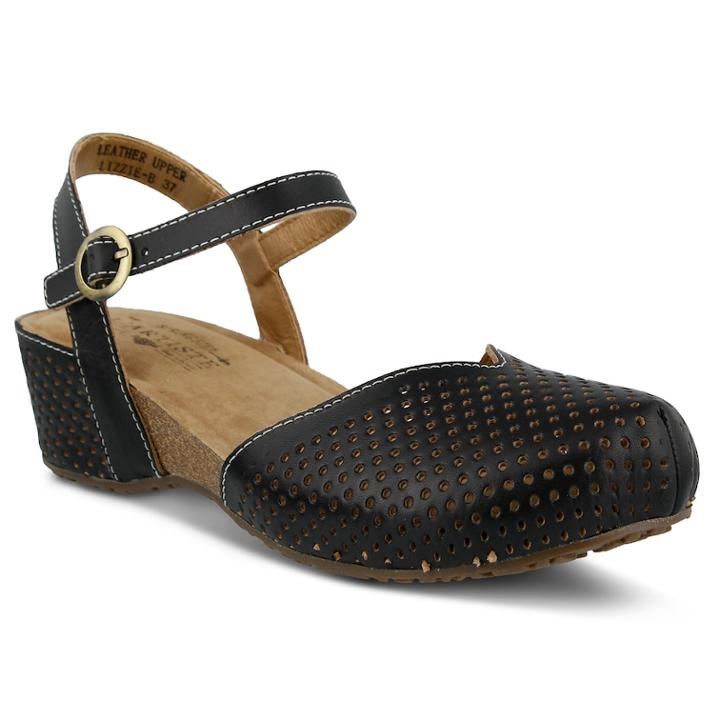 L'artiste By Spring Step Lizzie Women's Sandals, Size: 40, Black