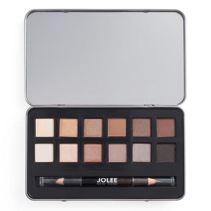 Jolee New York Natural Eyes 12-pc. Eyeshadow Palette & Eyeliner Set, Multicolor