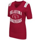 Women's Campus Heritage Oklahoma Sooners Distressed Artistic Tee, Size: Large, Med Red